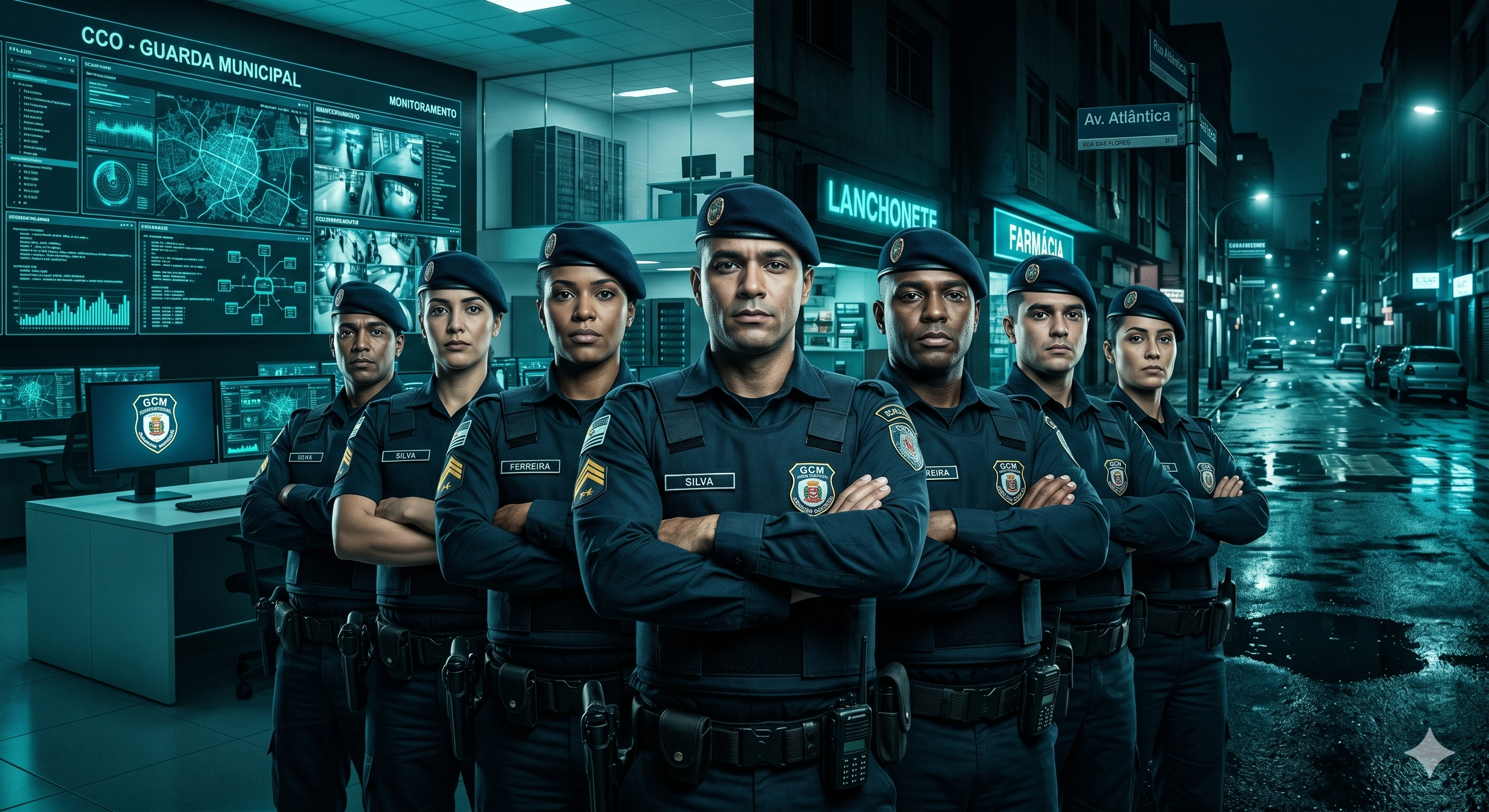 Equipe da Guarda Civil Municipal